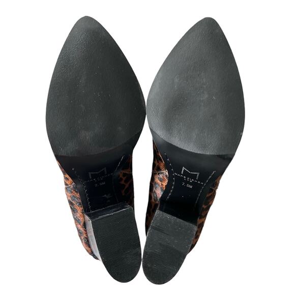 Marc Fisher Women’s Size 7.5M Animal Print‎ Cow Fur Alva Booties - Picture 6 of 8